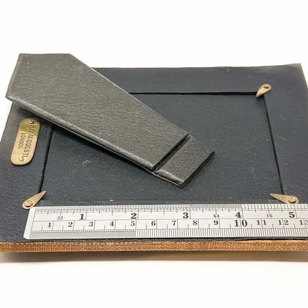 Vintage R & Y Augousti London Woven Textile Photo Frame 5x7 Fits 3.5x5 Designer